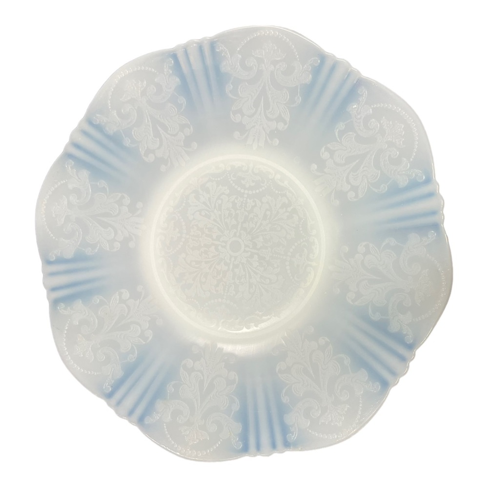 Vintage Macbeth Evans American Sweetheart Monax White Salver Plate 12"
